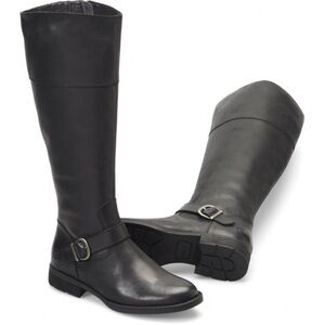 Born Black Leather Tall Boots